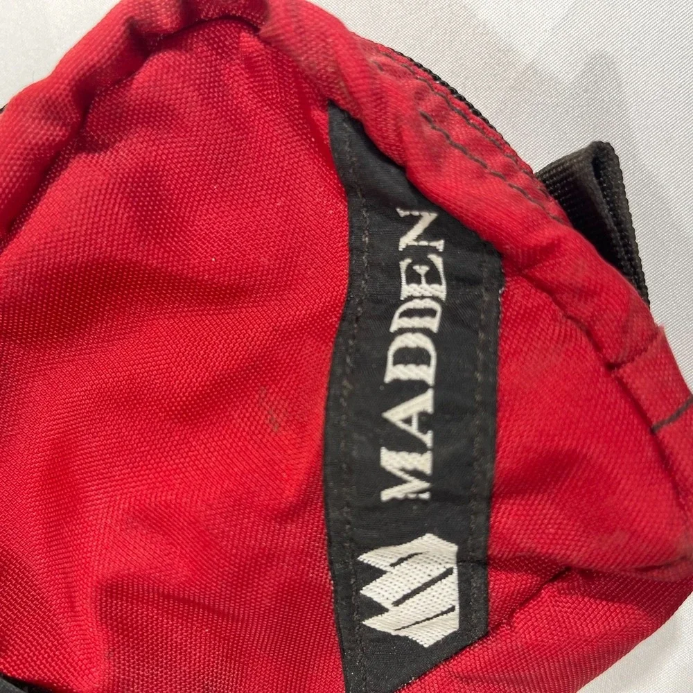 Madden Red Cordura Tech Pouch Gorpcore Y2K Utility Sling Bag Case 7x5 Bike Bag